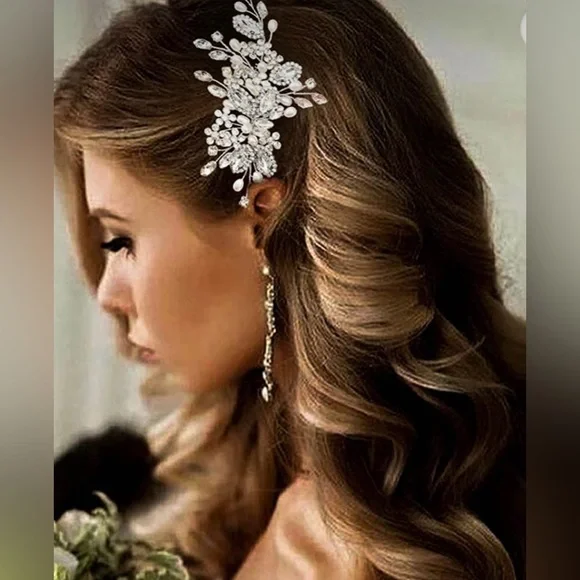 Hair | Nwt Crystal Bride Wedding Hair Comb Pearl Bridal Hair  display picture 3